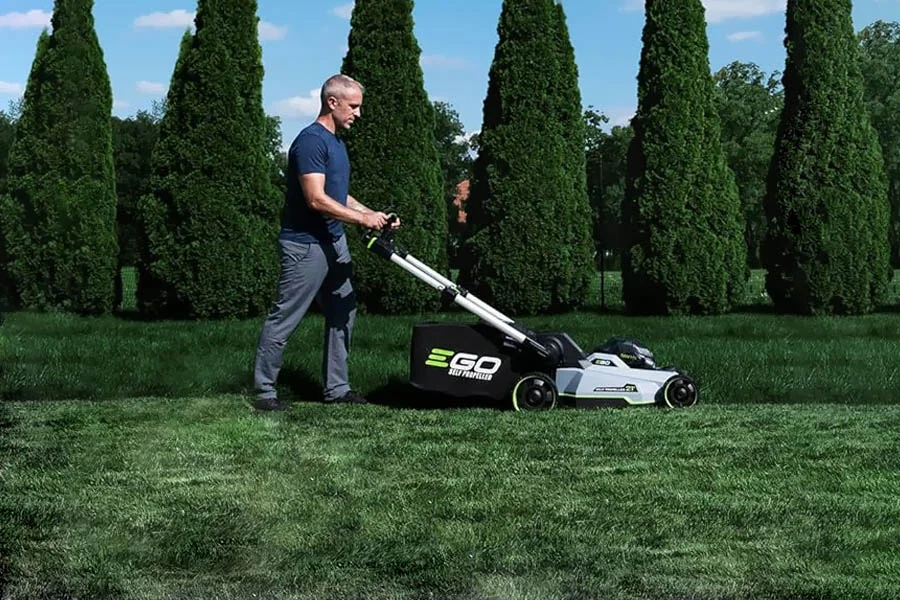 lightweight electric lawn mower